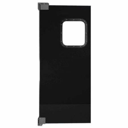 CHASE INDUSTRIES,. Chase Doors Light to Medium Duty Service Door Single Panel Black 3' x 7' 3684NWS-BK